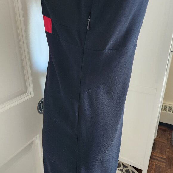 InWear Dress LBD classic black dress with red band accent - Picture 5 of 11